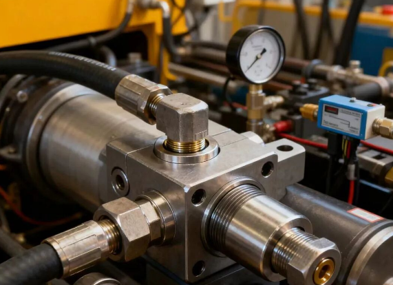 Hydraulic press and fluid power machinery